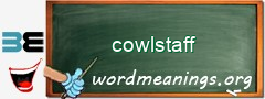 WordMeaning blackboard for cowlstaff